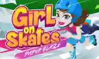 Girl on Skates Paper Blaze เกมออนไลน์