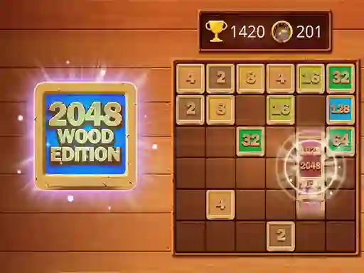 2048 Wooden Edition เกมออนไลน์