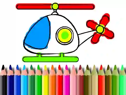 Back To School Helicopter Coloring เกมออนไลน์