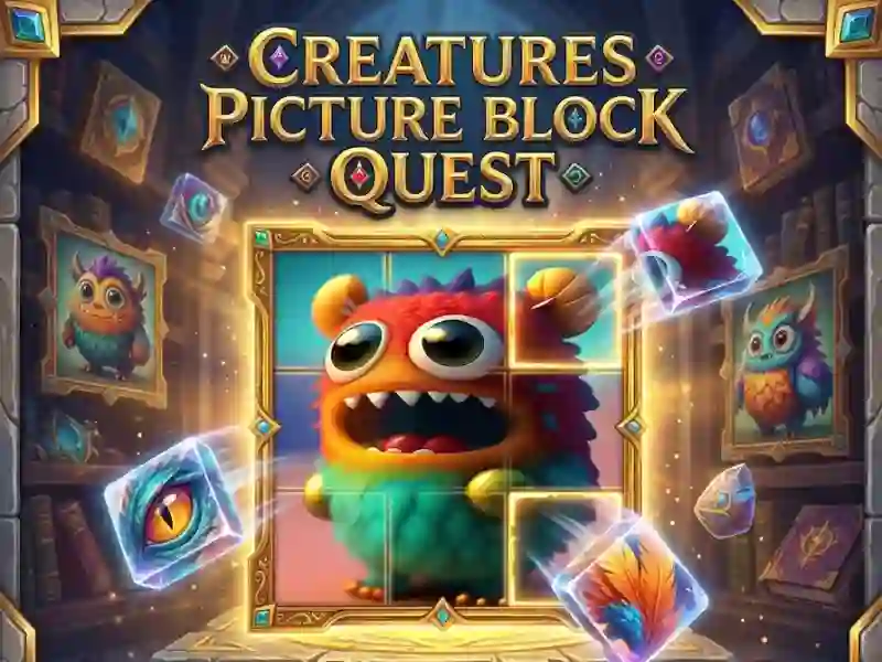 Creatures Picture Block Quest เกมออนไลน์