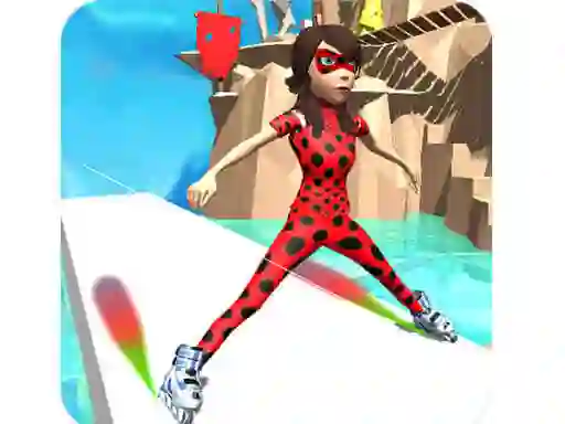 Ladybug Skating Sky Up เกมออนไลน์