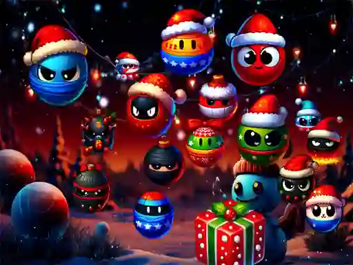 Christmas Rush : Red and Friend Balls เกมออนไลน์