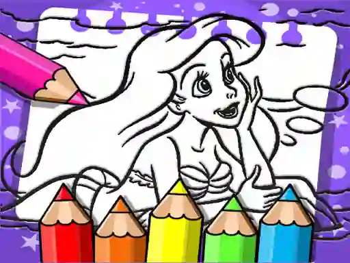 Ariel The Mermaid Coloring Book เกมออนไลน์