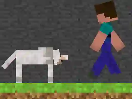 Steve and Wolf เกมออนไลน์