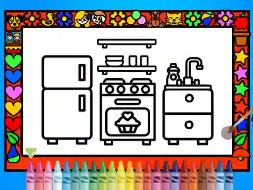 Color and Decorate Rooms เกมออนไลน์