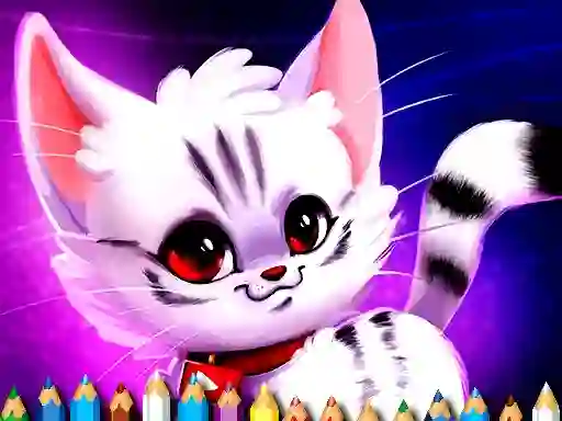 Cute Kitty Coloring เกมออนไลน์