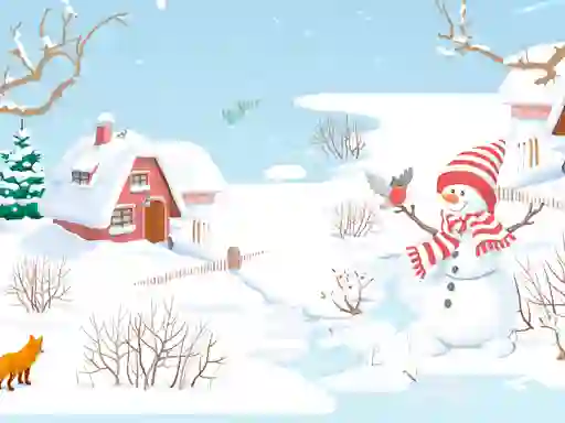 Snowman Slide เกมออนไลน์