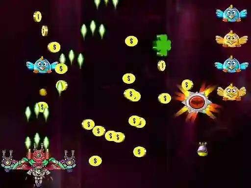 Space Attack Chicken Invaders เกมออนไลน์