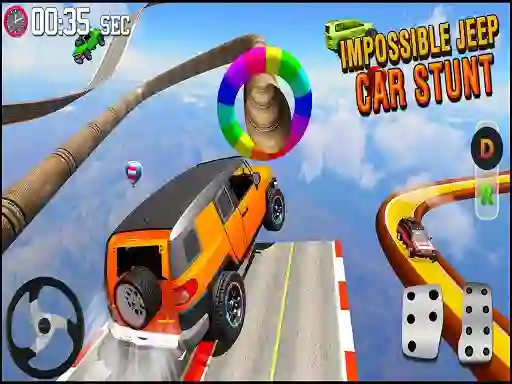 GT Jeep Impossible Mega Dangerous Track เกมออนไลน์