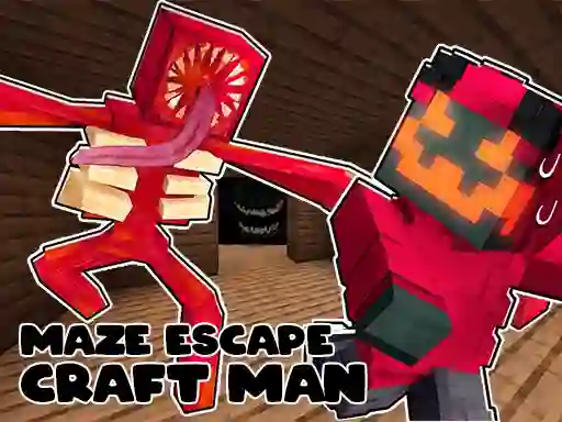 Maze Escape: Craft Man เกมออนไลน์
