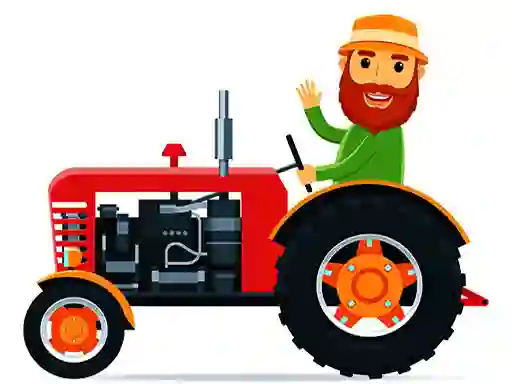 Cartoon Farm Traktors เกมออนไลน์