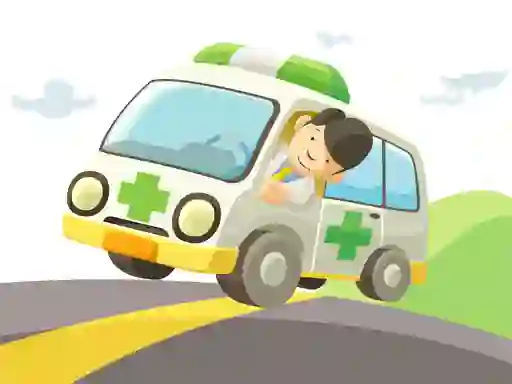 Cartoon Ambulance เกมออนไลน์