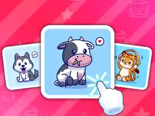 Cute Animal Cards เกมออนไลน์