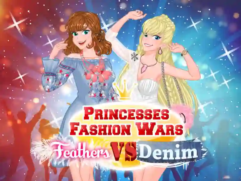 Princesses Fashion Wars Feathers VS Denim เกมออนไลน์