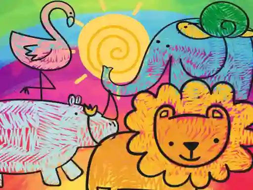 Little Animals Coloring เกมออนไลน์