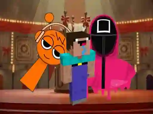 Nextbots on Minecraft Squid Game Sprunki เกมออนไลน์