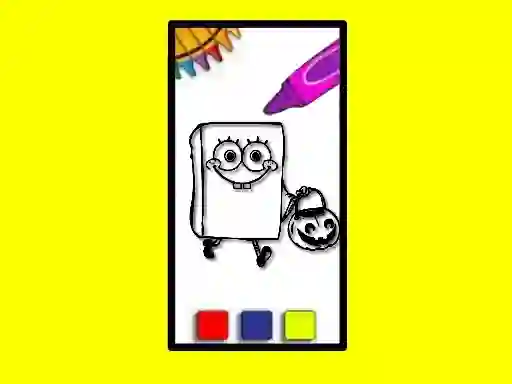 SpobgeBob Halloween Coloring Book เกมออนไลน์