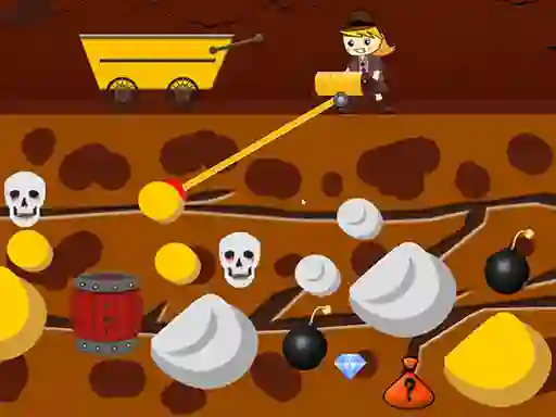 Lady Gold Miner เกมออนไลน์
