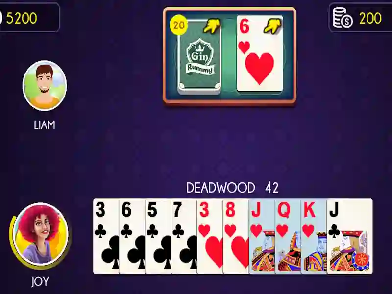 Gin Rummy เกมออนไลน์