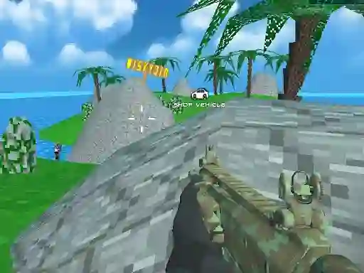 Blocky Combat SWAT Desert Storm Zombie เกมออนไลน์