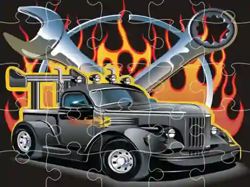 Hot Rod Jigsaw เกมออนไลน์