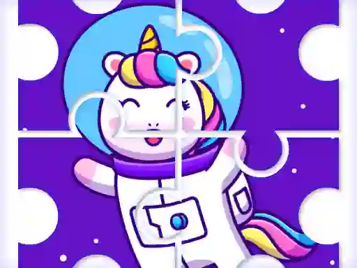 Cute Rainbow Unicorn Puzzles เกมออนไลน์