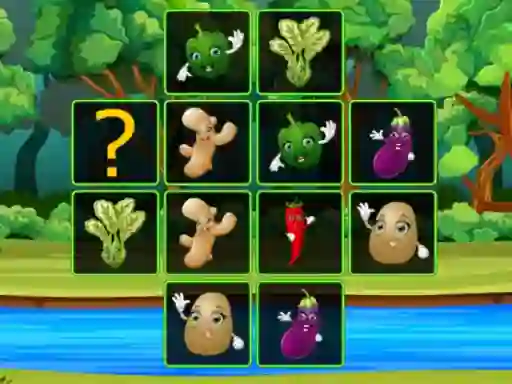 Vegetable Cards Match เกมออนไลน์