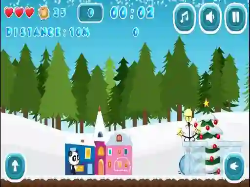 Christmas Panda Run เกมออนไลน์