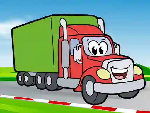 Happy Trucks Coloring เกมออนไลน์