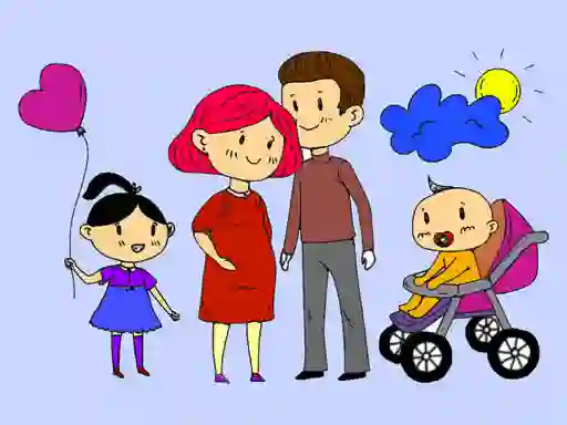 Happy Family Coloring Book เกมออนไลน์