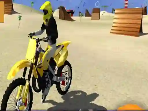 Motor Cycle Beach Stunt เกมออนไลน์