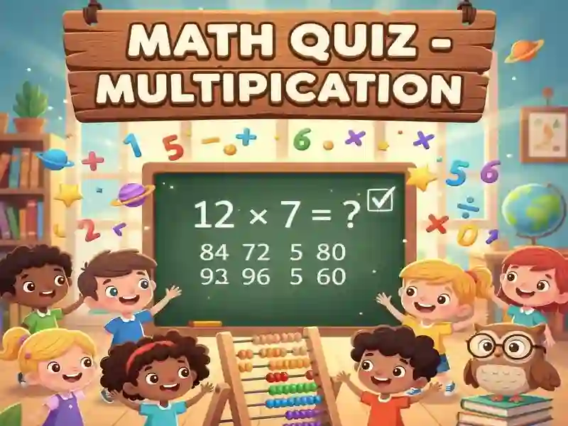 Math Quiz - Multiplication เกมออนไลน์