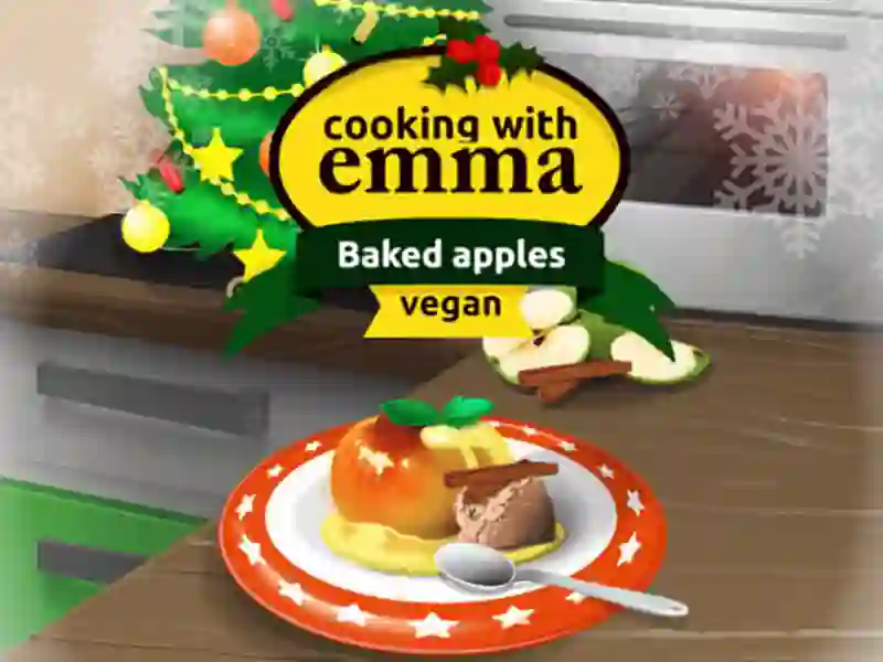 Cooking with Emma Baked Apples vegan เกมออนไลน์