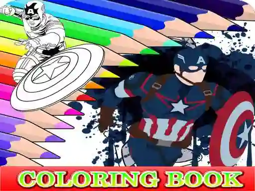 Coloring Book for Captain America เกมออนไลน์