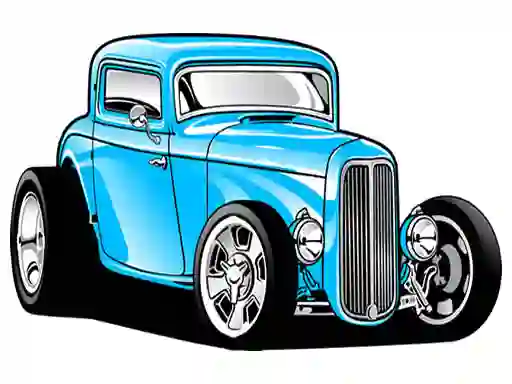 Hot Rod Coloring เกมออนไลน์