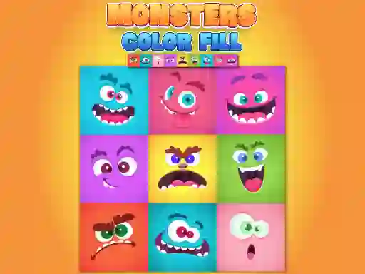 Monsters Color Fill เกมออนไลน์