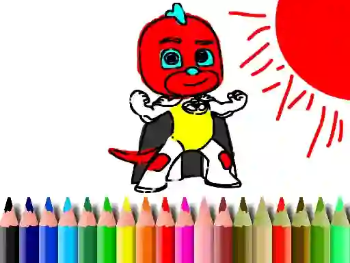 Back To School: Mask Boy Coloring เกมออนไลน์