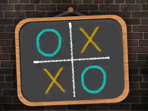 Tic Tac Toe blackboard เกมออนไลน์