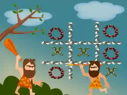 Tic Tac Toe Stone Age เกมออนไลน์