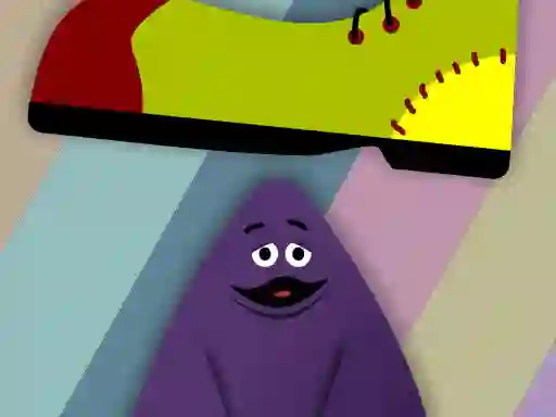 Grimace vs giant clown shoes เกมออนไลน์