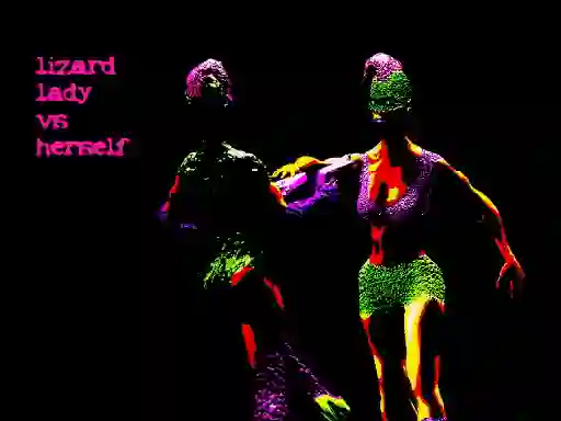 Lizard Lady vs Herself เกมออนไลน์