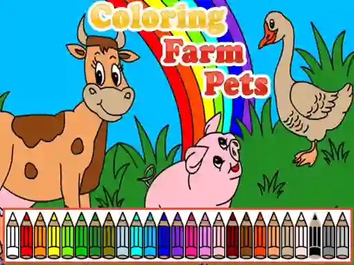 Coloring Farm Pets เกมออนไลน์