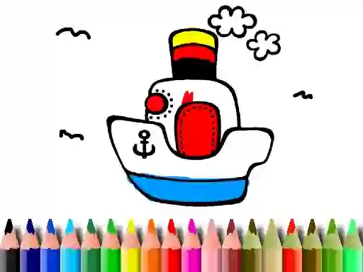 Back to School: Boat Coloring เกมออนไลน์