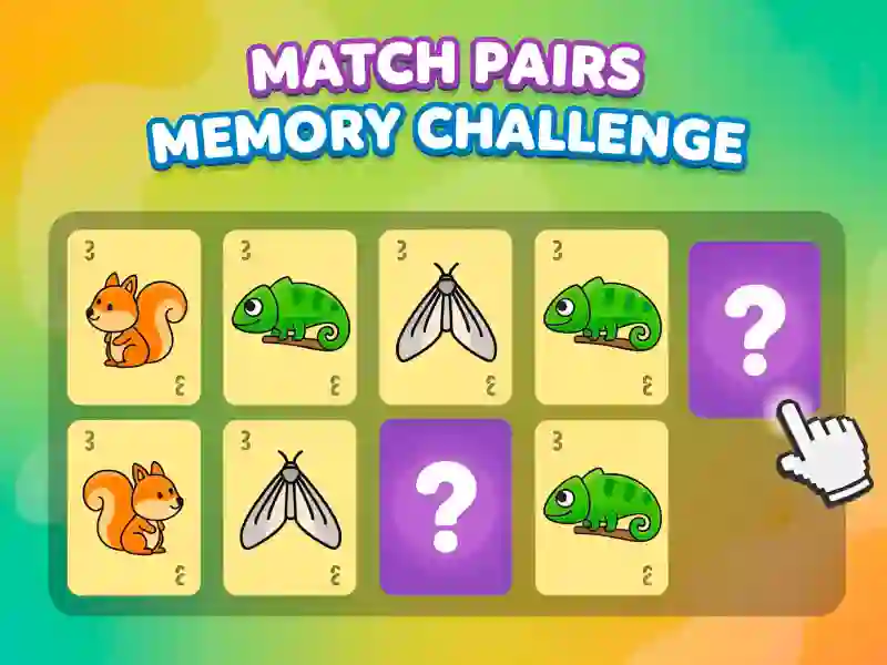 Match Pairs Memory Challenge เกมออนไลน์