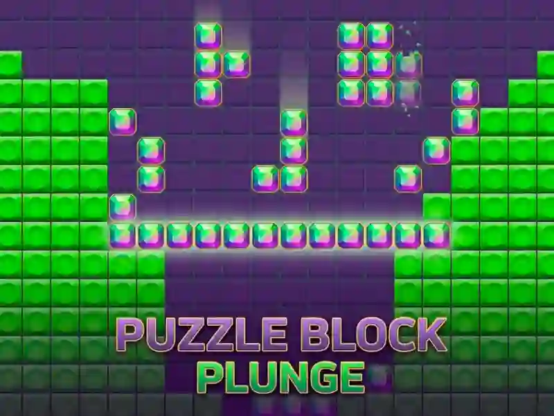 Puzzle Block Plunge เกมออนไลน์