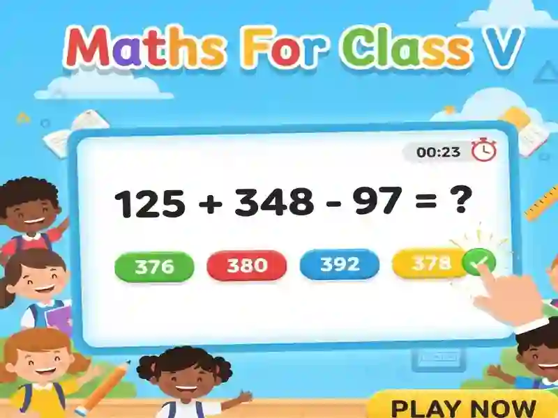 Maths For Class V เกมออนไลน์