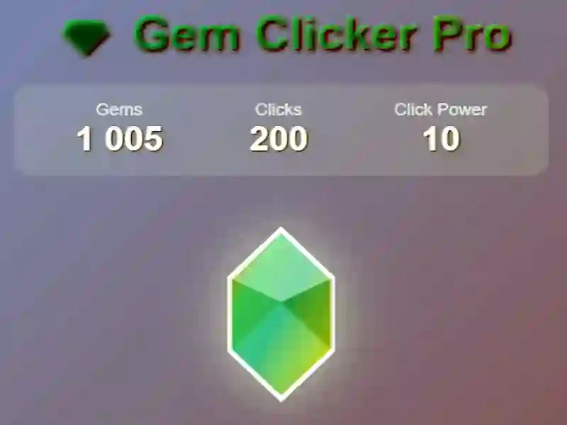 Gem clicker pro เกมออนไลน์