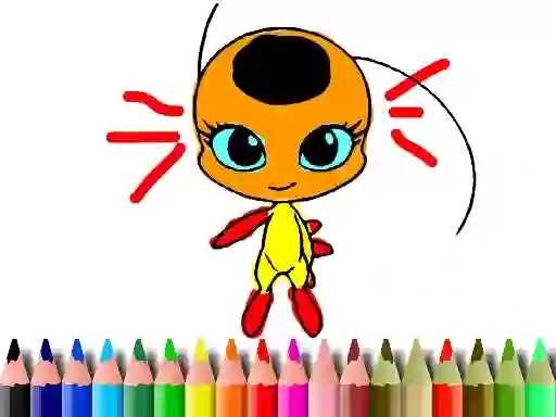 Back To School: Dotted Girl Coloring เกมออนไลน์