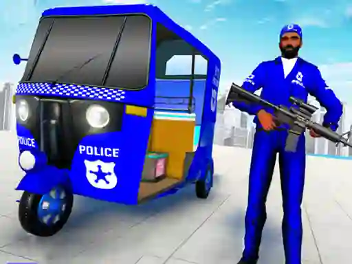 Police Auto Rickshaw Taxi เกมออนไลน์