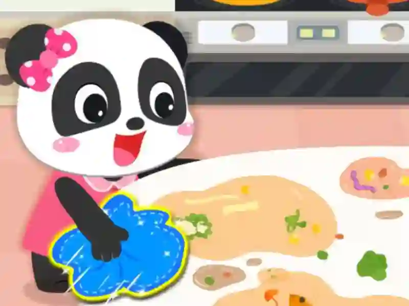 Baby Panda Cleanup เกมออนไลน์